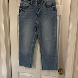 Sneak Peek Light Blue Ankle Jeans